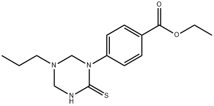 ethyl 4-(5-propyl-2-thioxo-1,3,5-triazinan-1-yl)benzoate 结构式