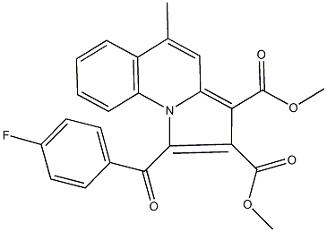dimethyl 1-(4-fluorobenzoyl)-5-methylpyrrolo[1,2-a]quinoline-2,3-dicarboxylate 结构式