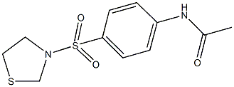 N-[4-(1,3-thiazolidin-3-ylsulfonyl)phenyl]acetamide 结构式