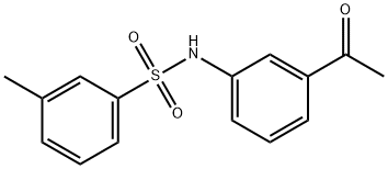 N-(3-acetylphenyl)-3-methylbenzenesulfonamide 结构式