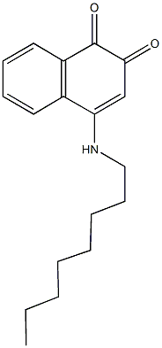 4-(octylamino)-1,2-naphthalenedione 结构式