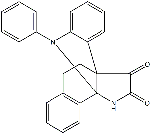 1~3a~,1~4~,1~5~,1~9b~-tetrahydro-2-aza-1~1~H-3(1,2)-benzena-1(3a,9b)-benzo[g]indolacyclopropaphane-1~2~,1~3~-dione 结构式