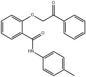 N-(4-methylphenyl)-2-(2-oxo-2-phenylethoxy)benzamide 结构式