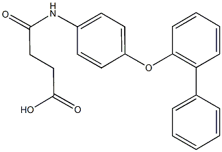 4-[4-([1,1'-biphenyl]-2-yloxy)anilino]-4-oxobutanoic acid 结构式