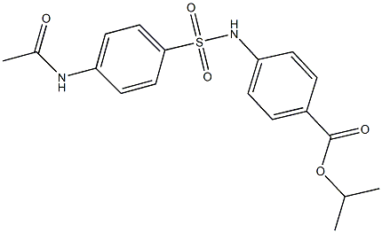 isopropyl 4-({[4-(acetylamino)phenyl]sulfonyl}amino)benzoate 结构式