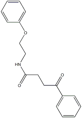 4-oxo-N-(2-phenoxyethyl)-4-phenylbutanamide 结构式