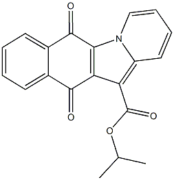 isopropyl 6,11-dioxo-6,11-dihydrobenzo[f]pyrido[1,2-a]indole-12-carboxylate 结构式