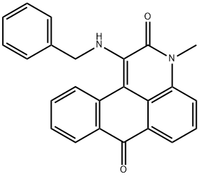 1-(benzylamino)-3-methyl-3H-naphtho[1,2,3-de]quinoline-2,7-dione 结构式