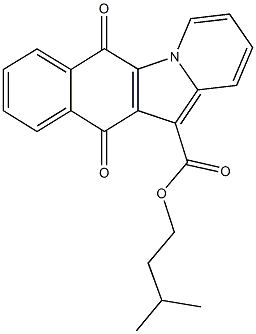 isopentyl 6,11-dioxo-6,11-dihydrobenzo[f]pyrido[1,2-a]indole-12-carboxylate 结构式