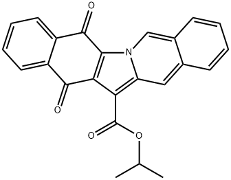 isopropyl 5,14-dioxo-5,14-dihydrobenzo[5,6]indolo[1,2-b]isoquinoline-13-carboxylate 结构式