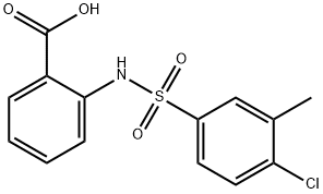 2-{[(4-chloro-3-methylphenyl)sulfonyl]amino}benzoic acid 结构式