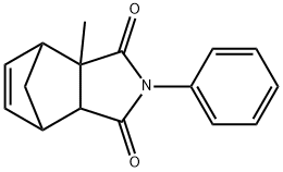 2-methyl-4-phenyl-4-azatricyclo[5.2.1.0~2,6~]dec-8-ene-3,5-dione 结构式