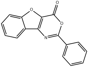 2-phenyl-4H-[1]benzofuro[3,2-d][1,3]oxazin-4-one 结构式