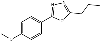 2-(4-methoxyphenyl)-5-propyl-1,3,4-oxadiazole 结构式