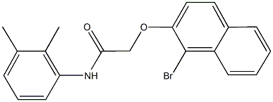 2-[(1-bromo-2-naphthyl)oxy]-N-(2,3-dimethylphenyl)acetamide 结构式