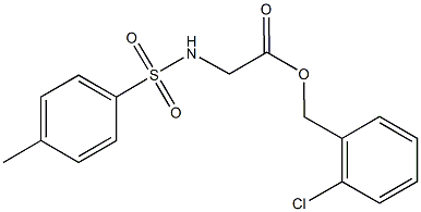 2-chlorobenzyl {[(4-methylphenyl)sulfonyl]amino}acetate 结构式