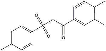 1-(3,4-dimethylphenyl)-2-[(4-methylphenyl)sulfonyl]ethanone 结构式