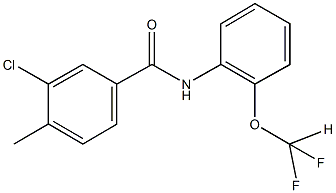 3-chloro-N-[2-(difluoromethoxy)phenyl]-4-methylbenzamide 结构式