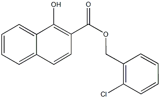 2-chlorobenzyl 1-hydroxy-2-naphthoate 结构式