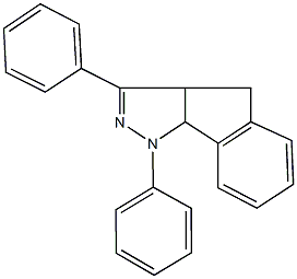 1,3-diphenyl-1,3a,4,8b-tetrahydroindeno[1,2-c]pyrazole 结构式