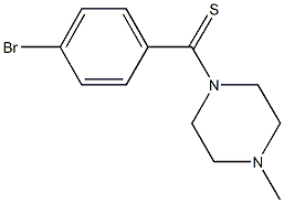 1-(4-bromobenzothioyl)-4-methylpiperazine 结构式