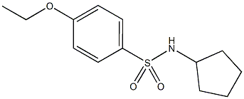 N-cyclopentyl-4-ethoxybenzenesulfonamide 结构式