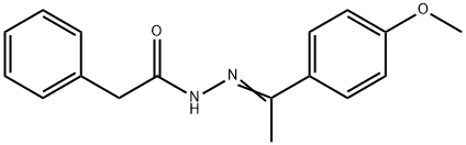 N'-[1-(4-methoxyphenyl)ethylidene]-2-phenylacetohydrazide 结构式