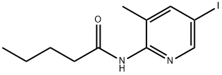 N-(5-iodo-3-methyl-2-pyridinyl)pentanamide 结构式