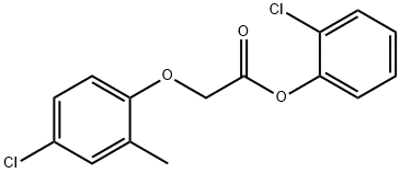 2-chlorophenyl (4-chloro-2-methylphenoxy)acetate 结构式