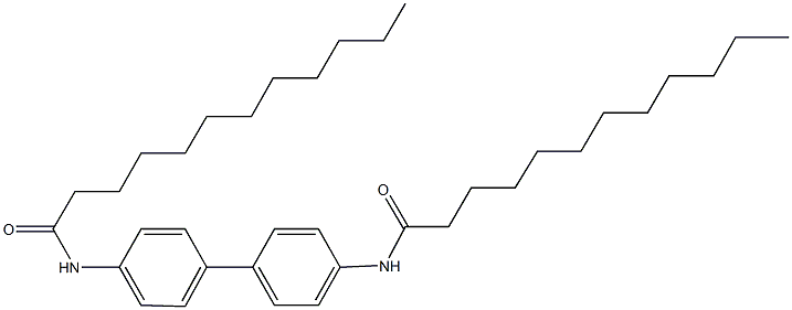 N-[4'-(dodecanoylamino)[1,1'-biphenyl]-4-yl]dodecanamide 结构式