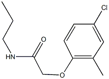 2-(4-chloro-2-methylphenoxy)-N-propylacetamide 结构式