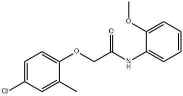 2-(4-chloro-2-methylphenoxy)-N-(2-methoxyphenyl)acetamide 结构式