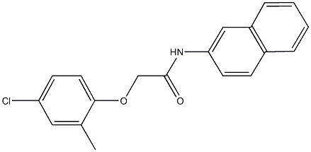 2-(4-chloro-2-methylphenoxy)-N-(2-naphthyl)acetamide 结构式