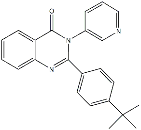 2-(4-tert-butylphenyl)-3-(3-pyridinyl)-4(3H)-quinazolinone 结构式