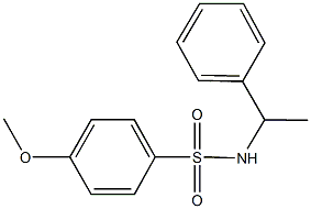 4-methoxy-N-(1-phenylethyl)benzenesulfonamide 结构式