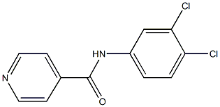 N-(3,4-dichlorophenyl)isonicotinamide 结构式