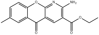 ethyl 2-amino-7-methyl-5-oxo-5H-chromeno[2,3-b]pyridine-3-carboxylate 结构式
