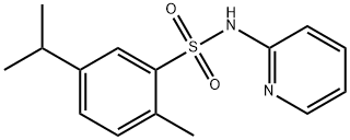 5-isopropyl-2-methyl-N-(2-pyridinyl)benzenesulfonamide 结构式