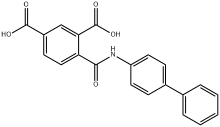 4-[([1,1'-biphenyl]-4-ylamino)carbonyl]isophthalic acid 结构式