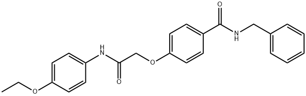 N-benzyl-4-[2-(4-ethoxyanilino)-2-oxoethoxy]benzamide 结构式