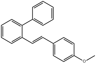 2-[2-(4-methoxyphenyl)vinyl]-1,1'-biphenyl 结构式