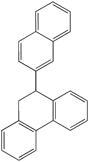 9-(2-naphthyl)-9,10-dihydrophenanthrene 结构式