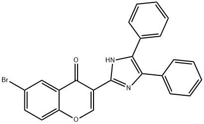 6-bromo-3-(4,5-diphenyl-1H-imidazol-2-yl)-4H-chromen-4-one 结构式