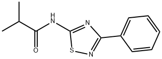2-methyl-N-(3-phenyl-1,2,4-thiadiazol-5-yl)propanamide 结构式