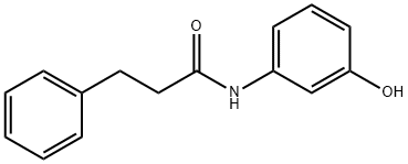N-(3-hydroxyphenyl)-3-phenylpropanamide 结构式