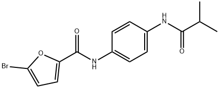 5-bromo-N-[4-(isobutyrylamino)phenyl]-2-furamide 结构式