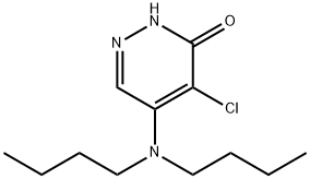 4-chloro-5-(dibutylamino)-3(2H)-pyridazinone 结构式