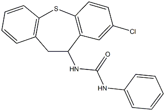 N-(8-chloro-10,11-dihydrodibenzo[b,f]thiepin-10-yl)-N'-phenylurea 结构式