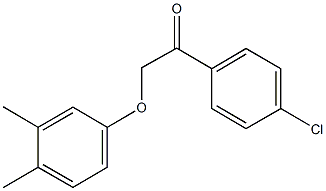 1-(4-chlorophenyl)-2-(3,4-dimethylphenoxy)ethanone 结构式