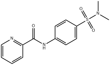 N-{4-[(dimethylamino)sulfonyl]phenyl}-2-pyridinecarboxamide 结构式